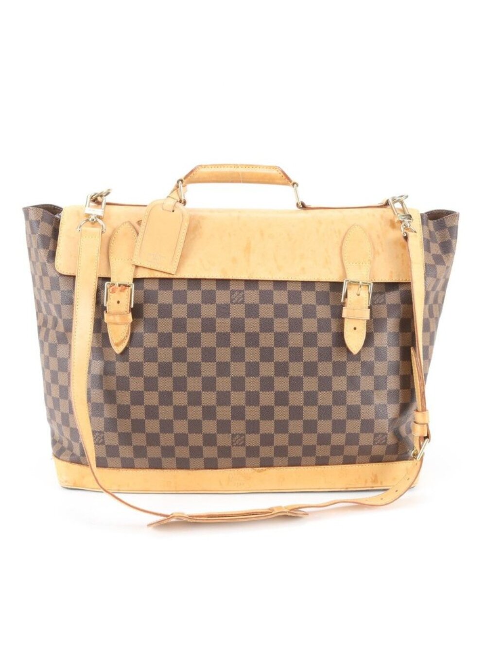 Louis Vuitton Damier Clipper Leather 2-Way Boston Bag